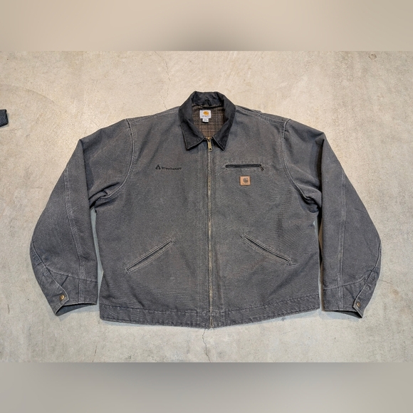 Carhartt Other - Carhartt Detroit J97 GVL Canvas Jacket Mens 2XLT Blanket Lined